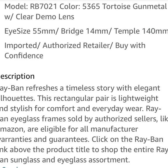 Ray-ban Frames With Clear Lenses - Picture 7 of 7